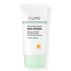 김정문알로에 선크림 아쿠아 마일드 그린 무기자차