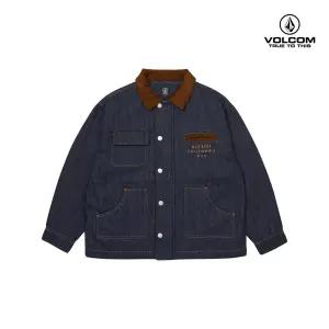 [롯데백화점]볼컴키즈 배색 카라 데님 자켓 D5F007