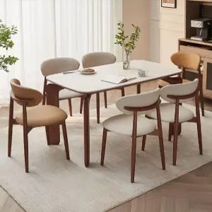 화산석식탁 4인 6인 세트 식탁 거실 의자 신혼