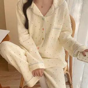 [유어하젤] 스완튼 누빔 도트 파자마 면잠옷 세트_S4475