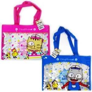 ( )구름빵투명비치백 (파랑) 비치백 수영가방 수영장가방