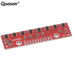 8채널 IR 추적 센서 모듈 적외선 라인 트랙 감지 보드 DIY forArduino Smart Car