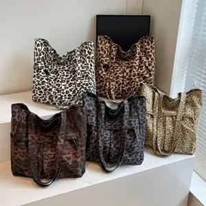 여성 호피 데일리 가방 무늬 클래식 숄더 쇼퍼 데일리-WFI0O6B