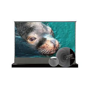 비비드스톰-휴대용 접이식 스탠드 바닥 상승 영화 화면 투명 천공, 롱 포커스 ALR 화면, 최대 2500ANSI의 일반 프로젝터 루멘과 호환, VSDSTPALR100H