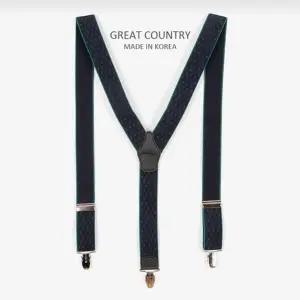 스트릿패션멜빵 서스팬더 네이비그린-WFI1CB9