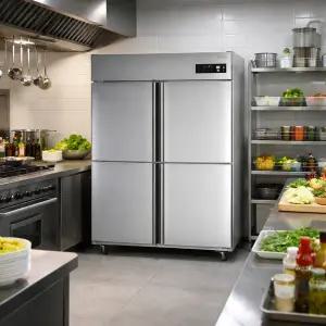 [LG]전자 C110AKB 대형 업소용 냉장고 냉장3칸 냉동1칸 1064ℓ 스테인레스 가전픽