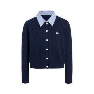 [롯데백화점]제이제이지고트 [S/S버전] 시그니처 카라 레이어드 케이블 가디건 GS3N1PO361