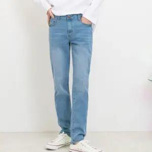 빅사이즈 스판 슬림 라인 남성 라이트블루 청바지 CUX5+1nlm