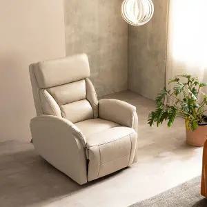 시트앤모어 프리다 2모터 1인 이태리천연통가죽 리클라이너 소파 KC4124