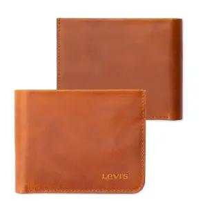 [리바이스]리바이스 가죽 남자 반지갑 브라운