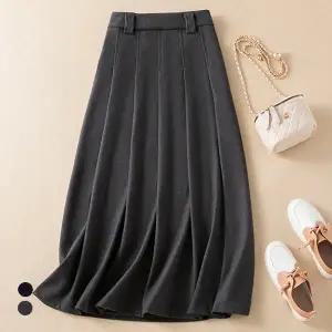 클라셰 (77까지)플리츠롱레이디스커트_B5W0798