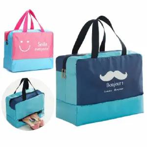 방수백 더블지퍼 수영가방 물놀이 방수 워시백 파우치 수영장 헬스장 목욕