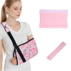 스트랩 쿠션이 있는 여성용 암 슬링, 어깨 팔꿈치 손목 부상을 위한 패션 어깨 보호대 고정 장치, 여성 남성 청소년 오른쪽 및 왼쪽을 위한 패딩 암 서포트 슬링