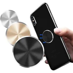 휴대폰 자석 거치대용 메탈 플레이트 마그네틱 부착용 철판 원형 4개