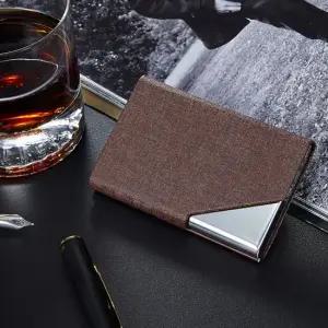 명함 지갑 케이스 명함포켓 브라운 명함정리지갑 고급명함케이스 명함정리케이스