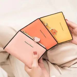 귀여운 컬러 동전 반지갑 월렛 수납 카드 학생 지폐 카드홀더 여성카드지갑 수납지갑