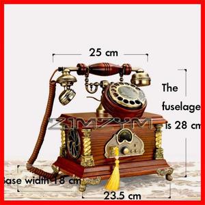 가정용 무선 블루투스 오디오 전화, 유럽 골동품 로터리 다이얼 디자인, 레트로 유선