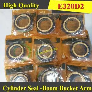 호환 캐터필러 굴삭기용 붐 물통 암 도장 키트 유압 실린더 부품 오일 도장 E320 E320D2