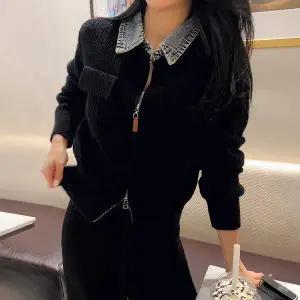 [미나그램] 노튼 청카라 니트 집업가디건