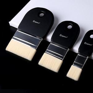 나일론 헤어 단단한 강모 브러시 페인팅 펜 아트 구아슈 수채화 넓은 영역 오일 아크릴 벽 바베큐 청소 1PC