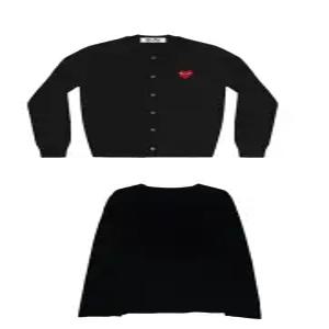 꼼데가르송 울 라운드넥 가디건_여성용