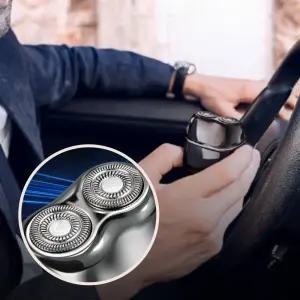 저자극 남성용 미니전기면도기 더블헤드 휴대용면도기 여행용