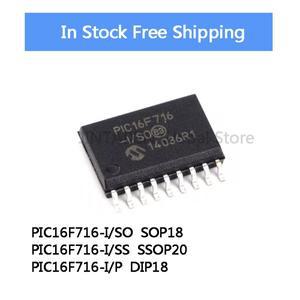 5Pcs PIC16F716 SO SOP-18 SS SSOP-20 P DIP-18 IC 칩