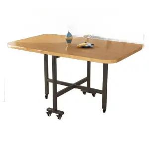 접이식식탁 확장형 사각 6인 반원 이동식 라운드 테이블