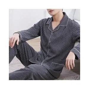 루미나D 파자마 홈웨어 긴팔 투피스 세트 남성잠옷 빅사이즈 실내복