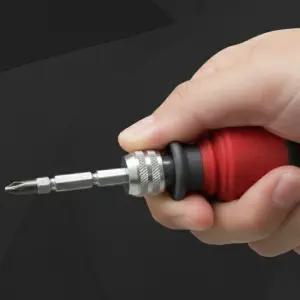 센툴 3단 길이조절 주먹 양용 드라이버 고무그립 미니 십자 일자 비트교체형 좁은틈새 정밀 수공구 미끄럼방지 자석형