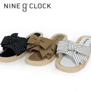 나인어클락 여성 프리티 리본 슬리퍼 여성슬리퍼 편한슬리퍼 리본슬리퍼