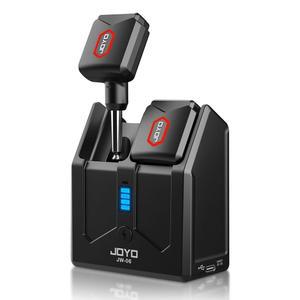 기타 베이스 전기 악기를 위한 충전 박스 4 신호 채널이 있는 JOYO 무선 시스템 5.8GHz 송신기 수신기(JW-06)