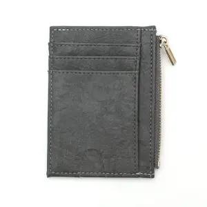 지퍼 카드지갑 슬림 얇은 인조가죽 카드홀더 동전포켓지갑 플랫카드지갑 플랫지갑