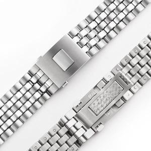 IWC 파일럿 어린 왕자 솔리드 정밀 스틸 시계 밴드, 방수 팔찌 곡선 스트랩, IW377717 IW377710 IW388102,