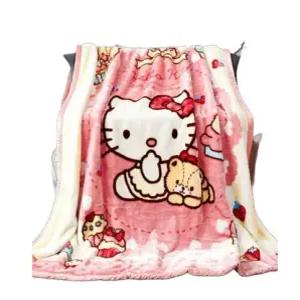 담요 만화 낮잠 극세사 겨울 양털 입는담요 두꺼운