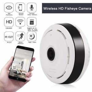 360 와이파이 웹캠 IP 어안 CCTV 미니 캠코더 무선 비디오 3D VR 녹음기 광각 파노라마 카메라