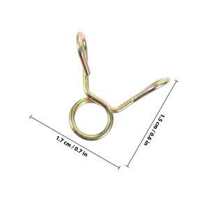 100개 호스 클램프 5mm 스틸 스프링 물 오일 연료 라인 튜브 고정 클립 패스너 밴드 도구