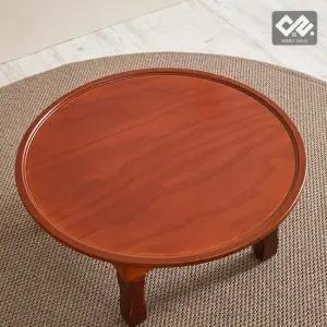 마루하우스 나래 원형 690 접이식 밥상 찻상 다과상 교자상 690x690)