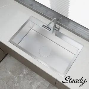 AK Steady 8852 엠보 코팅 주방 사각싱크볼 교체 리폼용