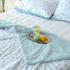 [알티피아]비키 냉감 차렵이불 민트 여름 사계절 국산 향균