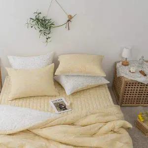 [알티피아]빈티지플라워 간절기이불 옐로우 여름 사계절 국산 향균