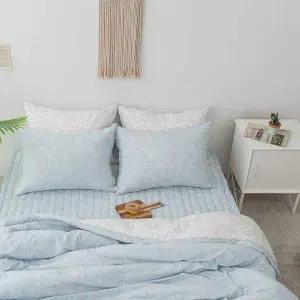 [알티피아]빈티지플라워 간절기이불 Q 블루 여름 사계절 국산 향균