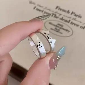 귀여운 고양이 강아지 반지 커플링 주얼리 선물 우정