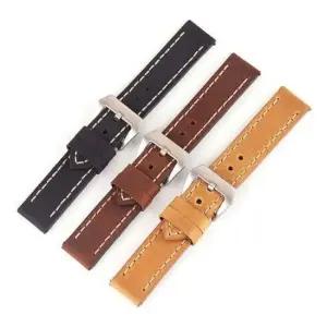 빅사이즈 통가죽 시계 스티치 밴드(22mm)