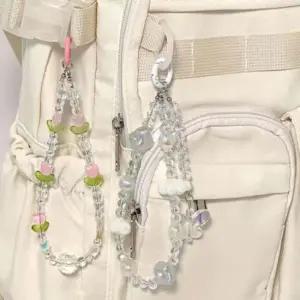 비즈 스트랩 키링 (랜덤) 핸드폰끈 스마트폰스트랩