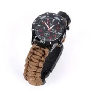 서바이벌 군인 시계 베이지 장비 응급 야생