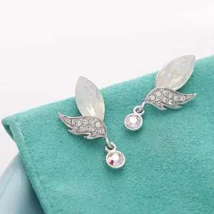 엔젤 스와로브스키 크리스탈 제작 은침 귀걸이