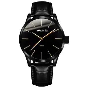 학생 수능 시험 오카이 아날로그 바늘 패션 가죽 초 손목 시계