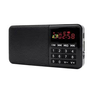 [BITRO]휴대용 FM 라디오 스피커 / 효도라디오 / 블랙