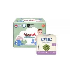 킨도 출산선물 아기 기저귀 입는 오버나이트 생리대 세트 MNS